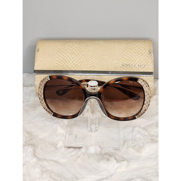 Jimmy Choo Women's Tortoise Millie/S Oversized Sunglasses - Picture 1 of 10